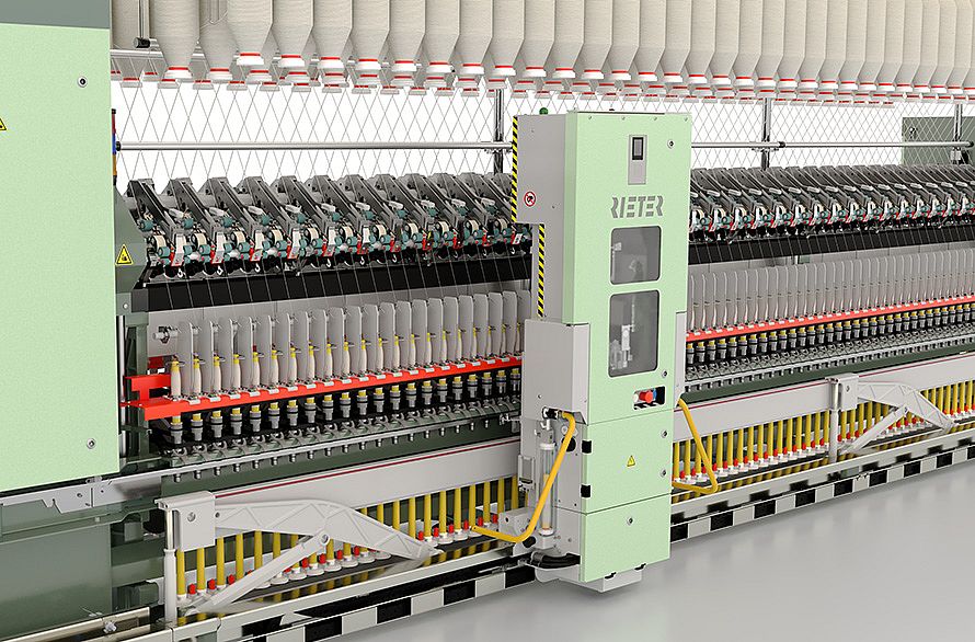 Ring spinning machine G 38 with ROBOspin